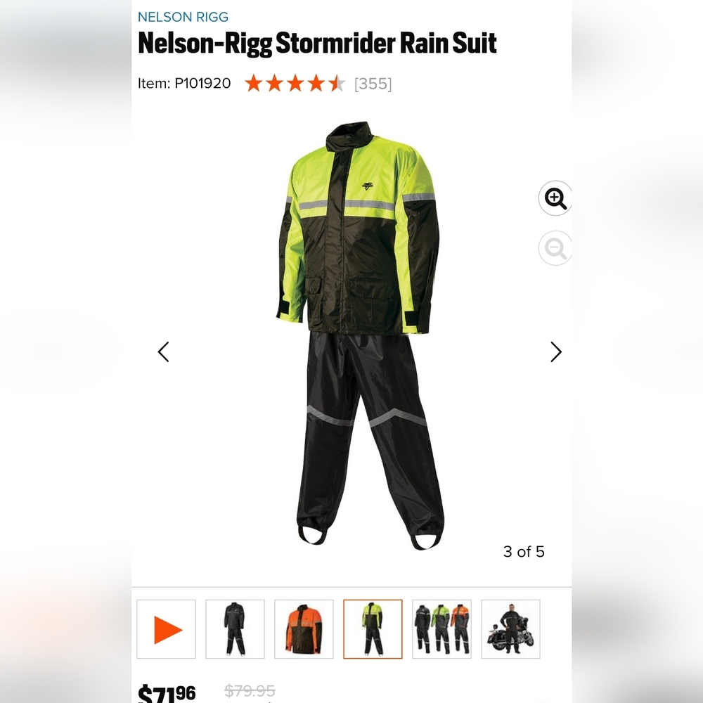 Nelson Riggs Rain Gear 2XL